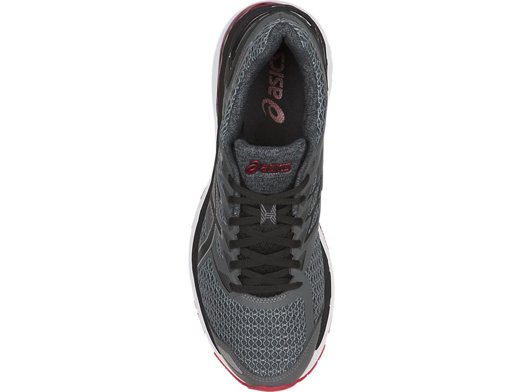 Asics Gt-2000 5 Running Shoes For Men Dark Grey/Black/Red 371SRSYB
