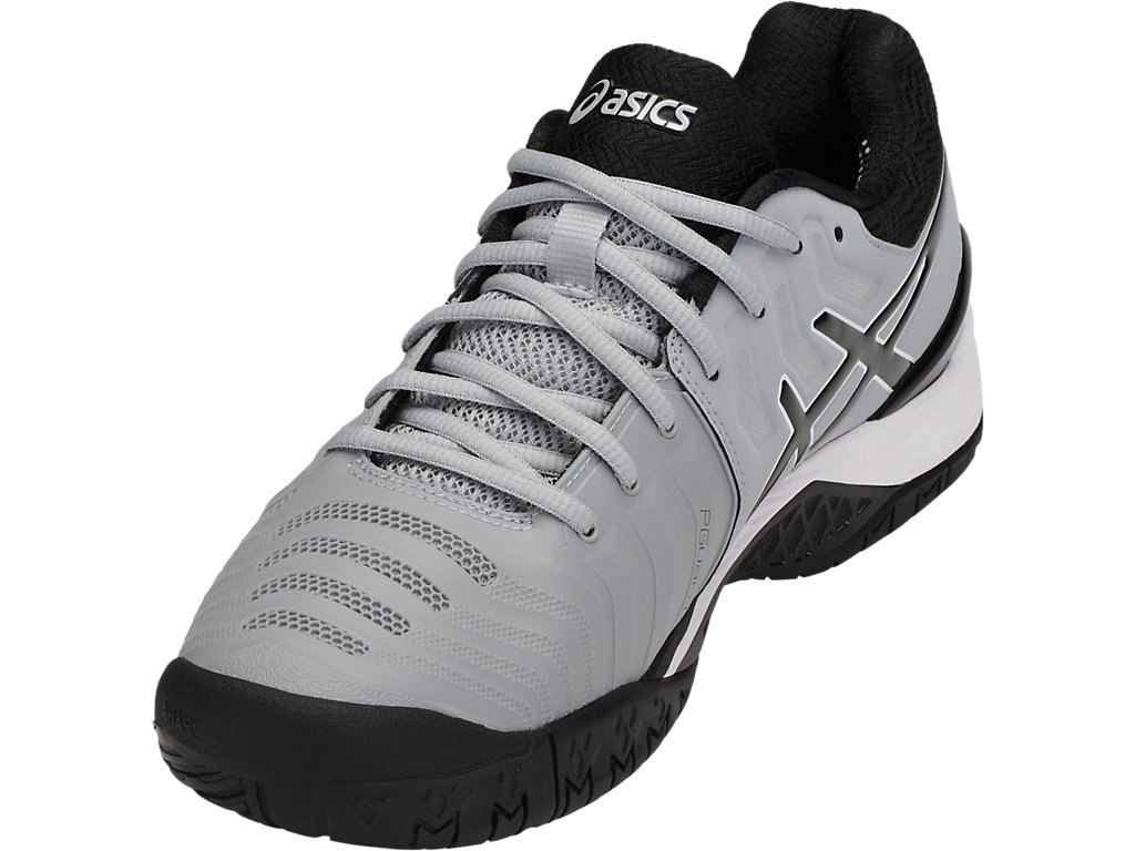 Asics Gel-Resolution 7 Tennis Shoes For Men Grey/Black/White 375LDOBM