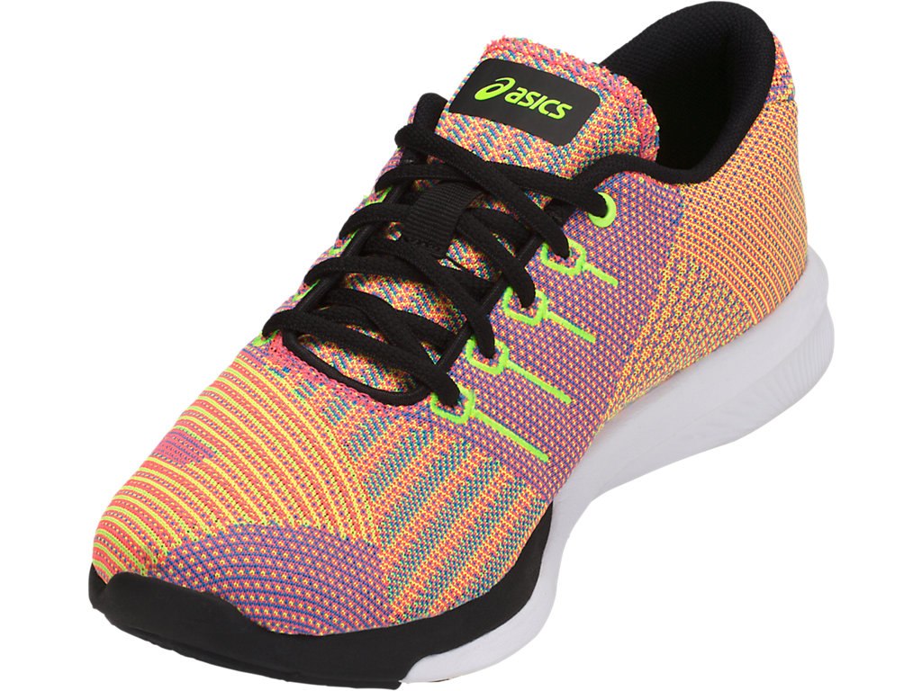 Asics Fuzex Running Shoes For Women Coral/Black/Yellow 377BWVYY