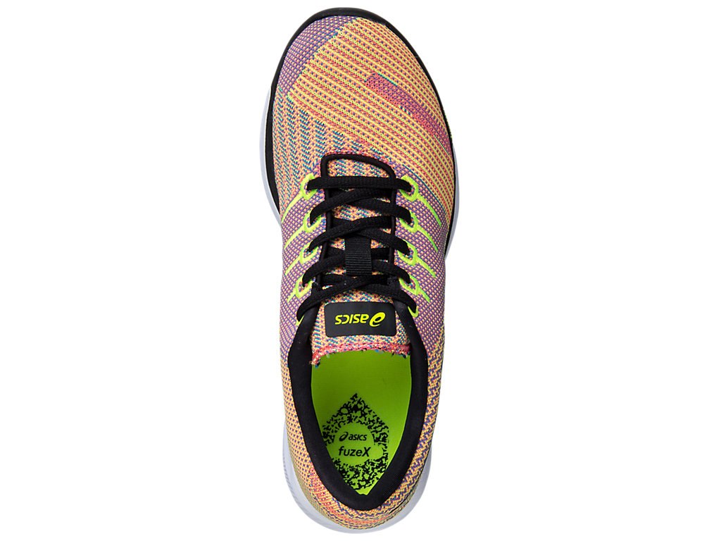 Asics Fuzex Running Shoes For Women Coral/Black/Yellow 377BWVYY