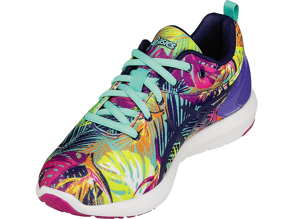Asics Bounder Gs Running Shoes For Kids Blue/Pink 380QKUZO