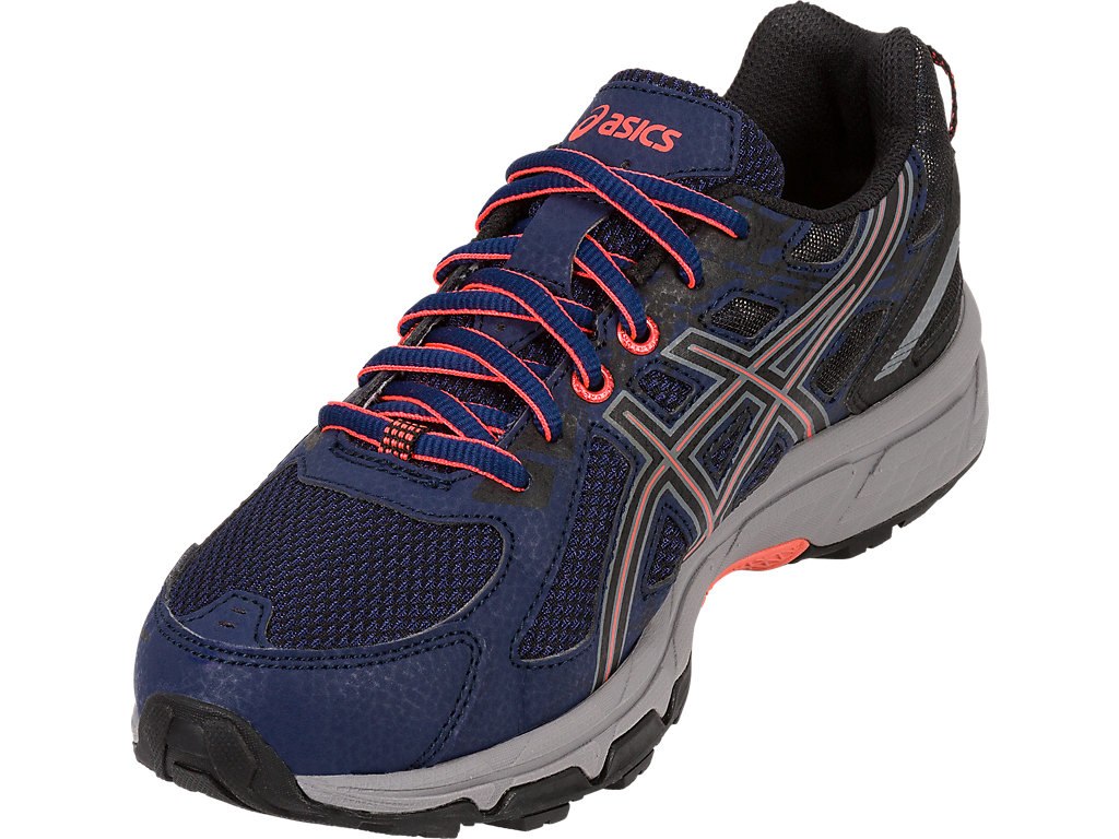 Asics Gel-Venture 6 Running Shoes For Women Indigo Blue/Grey/Coral 387AEMRY