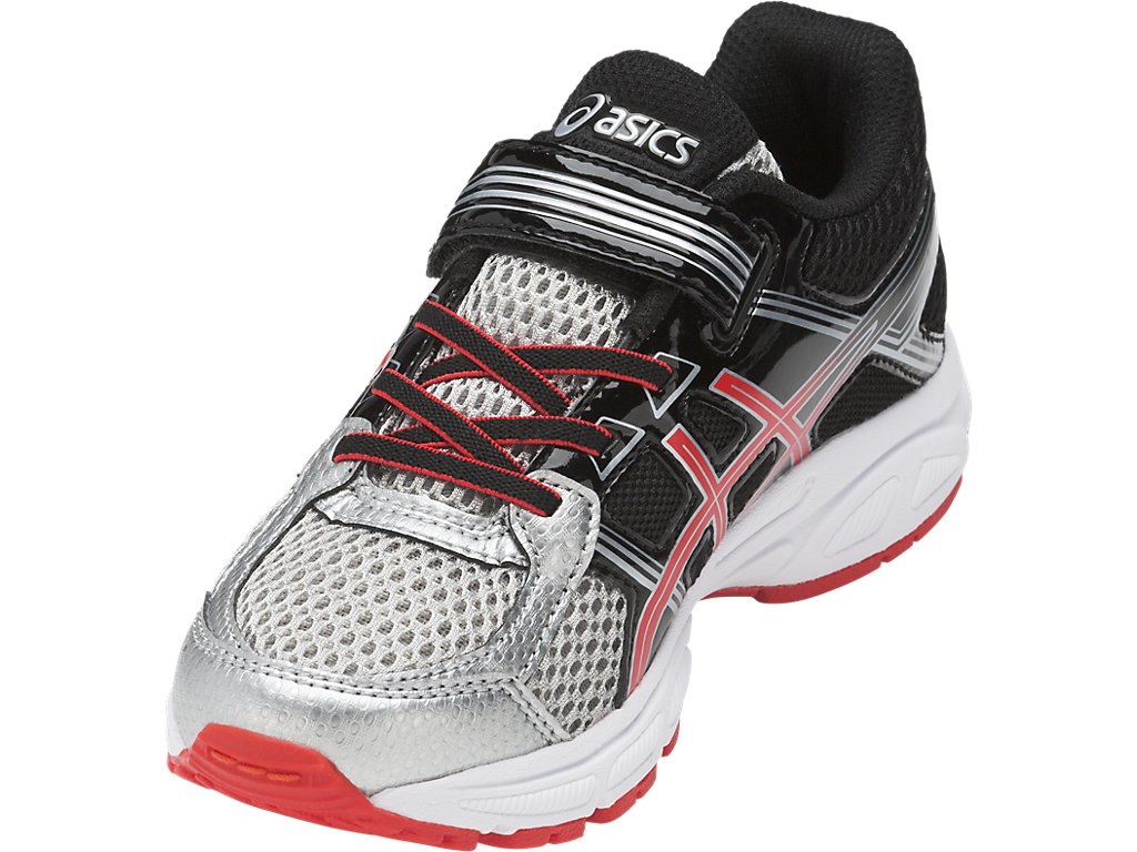 Asics Pre-Contend 4 Ps Running Shoes For Kids Silver/Pink/Black 392ZHZWA