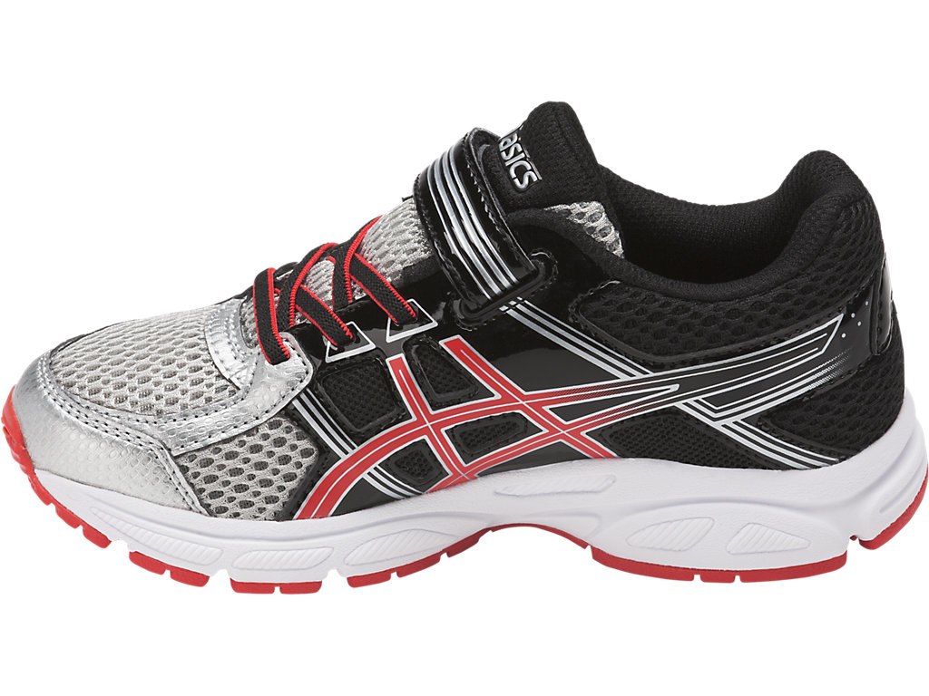 Asics Pre-Contend 4 Ps Running Shoes For Kids Silver/Pink/Black 392ZHZWA