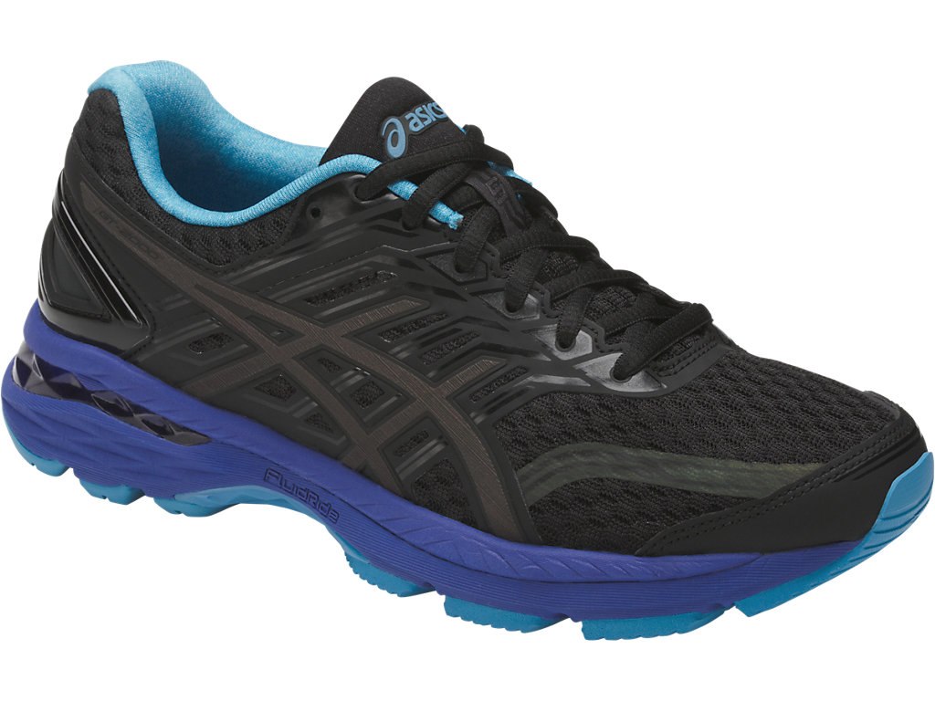 Asics Gt-2000 5 Running Shoes For Women Black/Blue 402TVRAJ