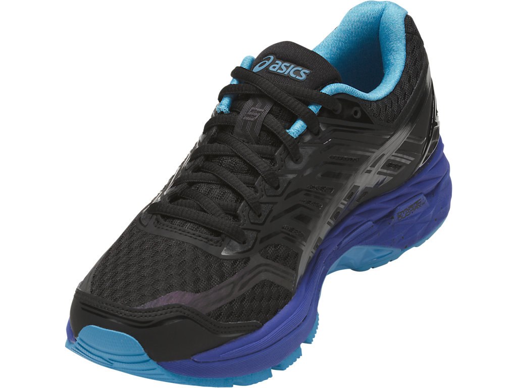 Asics Gt-2000 5 Running Shoes For Women Black/Blue 402TVRAJ