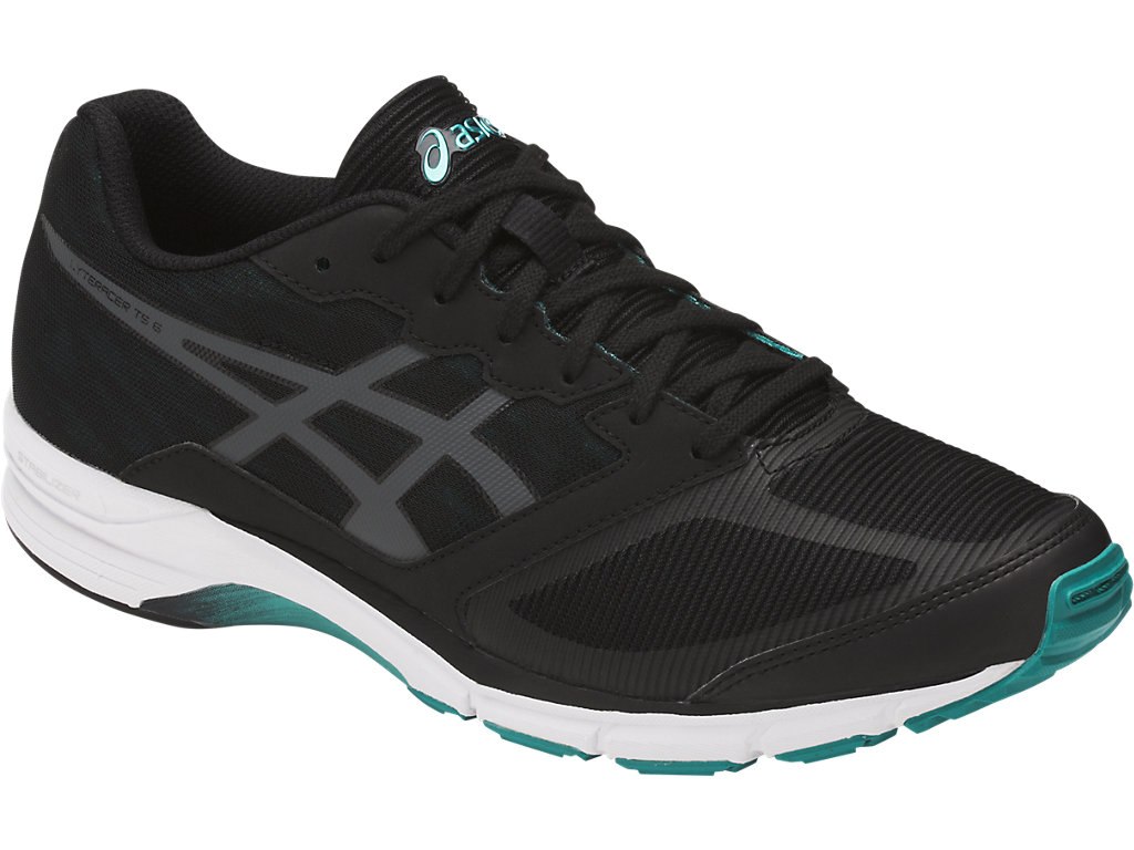 Asics Lyteracer Ts Running Shoes For Men Black/Dark Grey 405NBFSO