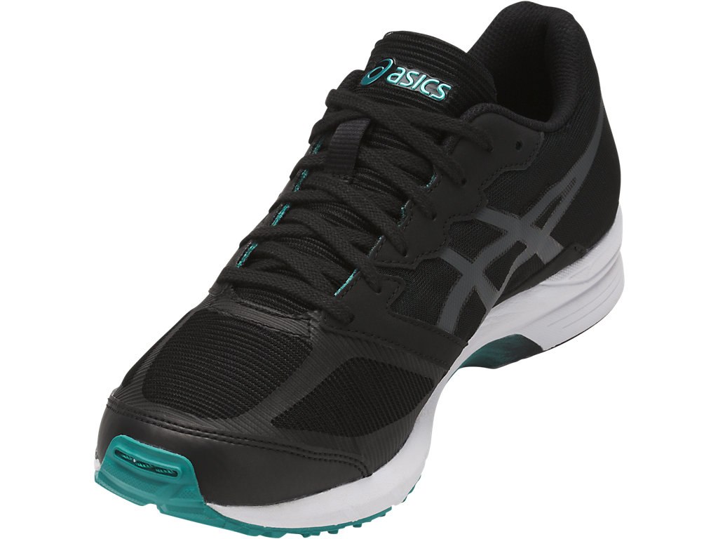 Asics Lyteracer Ts Running Shoes For Men Black/Dark Grey 405NBFSO