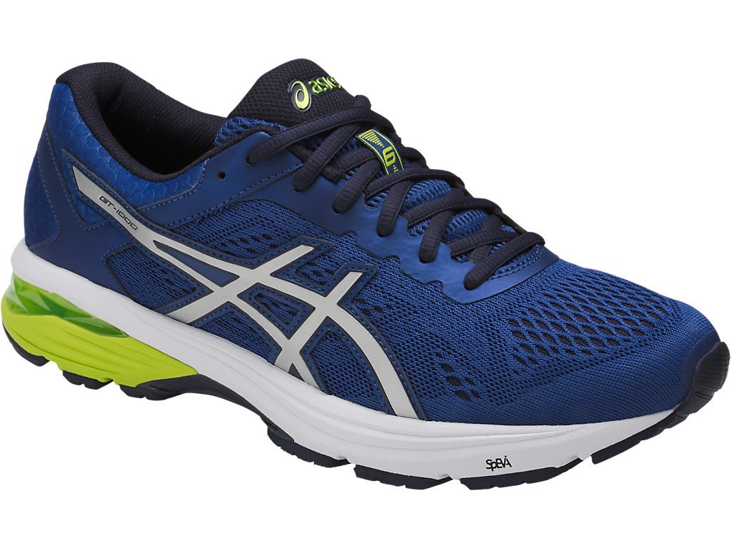 Asics Gt-1000 6 Running Shoes For Men Silver/Navy 405STKXP