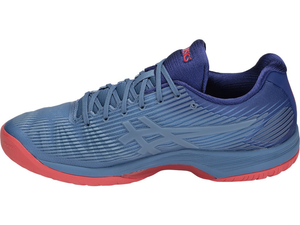 Asics Solution Speed Ff Tennis Shoes For Men Azure/White 406IKFRW