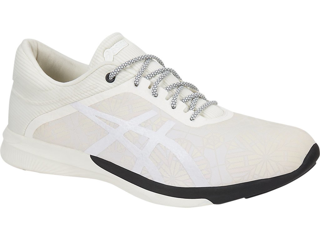 Asics Fuzex Rush Running Shoes For Men Cream/Cream/Black 407SEGNE