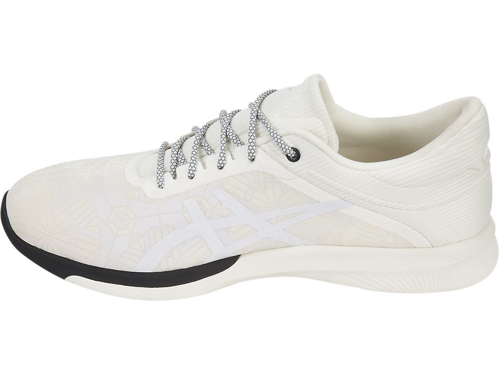 Asics Fuzex Rush Running Shoes For Men Cream/Cream/Black 407SEGNE