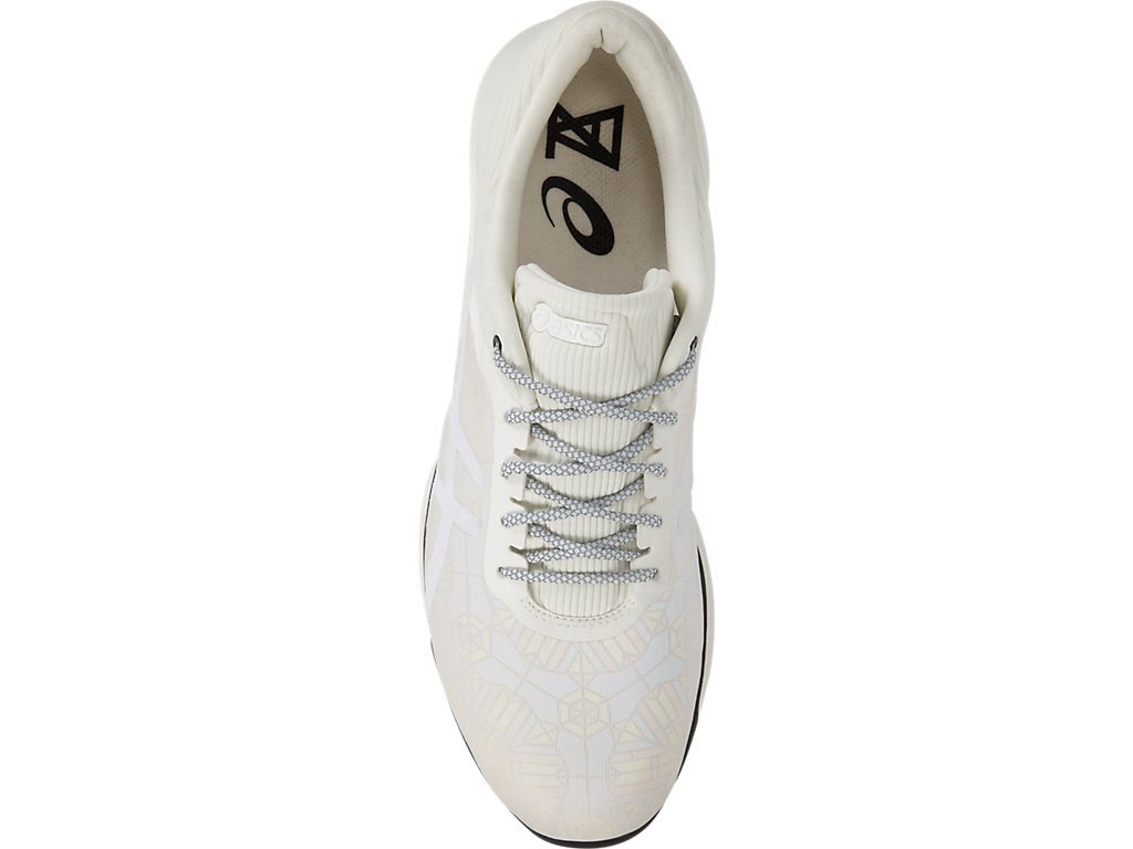 Asics Fuzex Rush Running Shoes For Men Cream/Cream/Black 407SEGNE