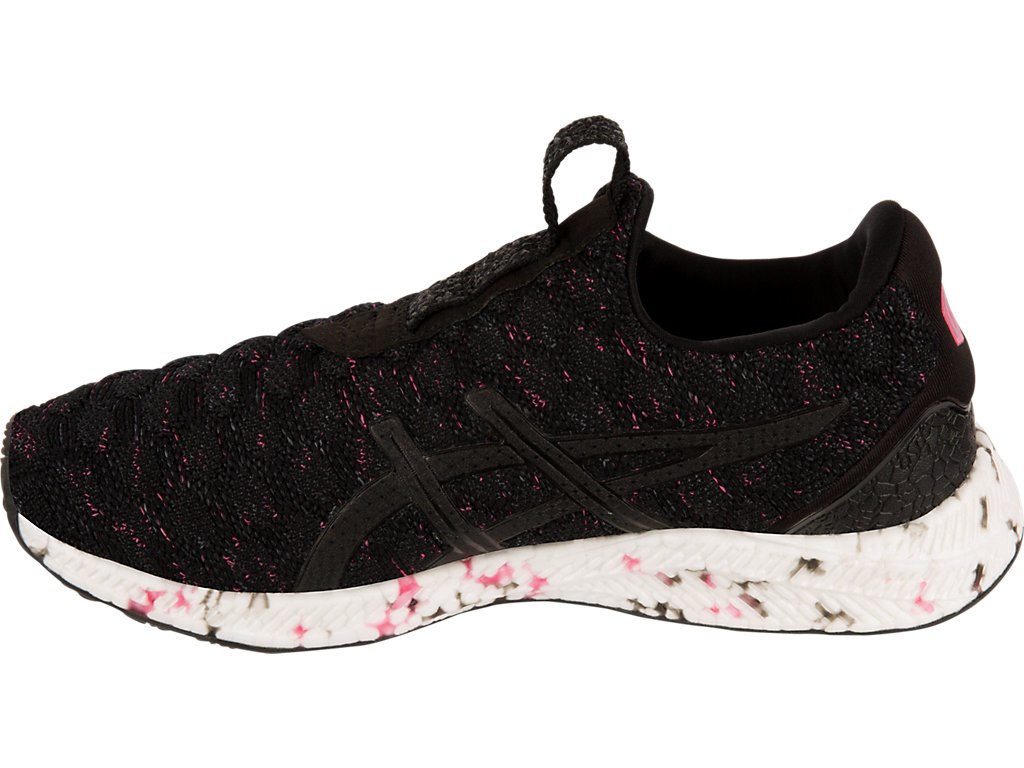 Asics Hypergel-Kenzen Running Shoes For Women Black/Pink/Dark Grey 416ZXEZC