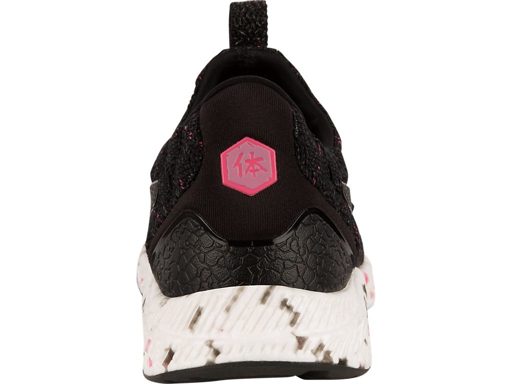Asics Hypergel-Kenzen Running Shoes For Women Black/Pink/Dark Grey 416ZXEZC
