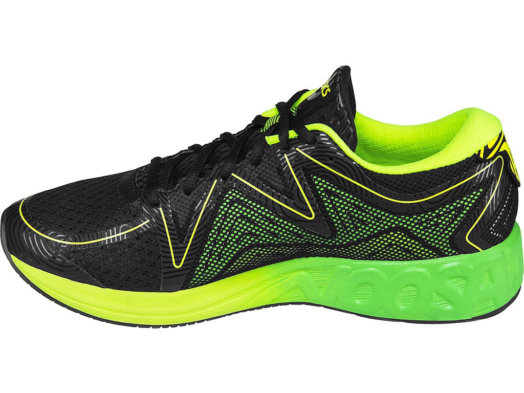 Asics Noosa Ff Running Shoes For Men Black/Green/Yellow 418AVFAS