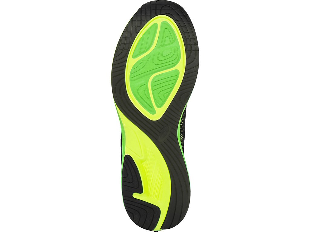 Asics Noosa Ff Running Shoes For Men Black/Green/Yellow 418AVFAS