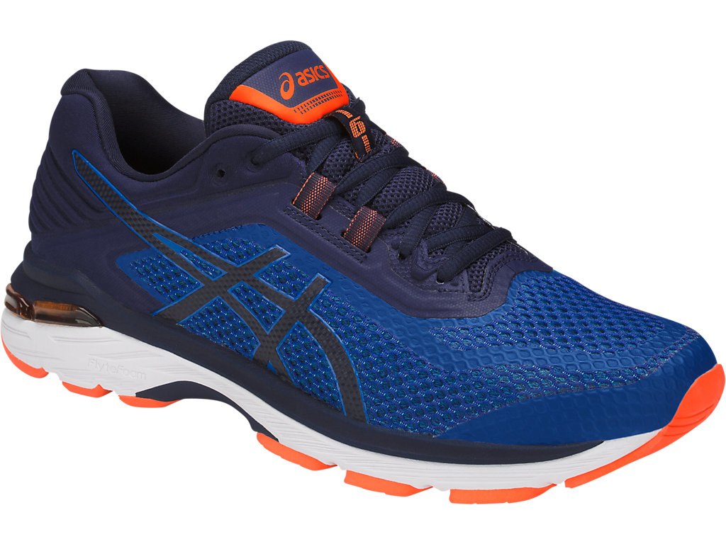 Asics Gt-2000 6 Running Shoes For Men Royal/Indigo Blue/Orange 418GQRWN
