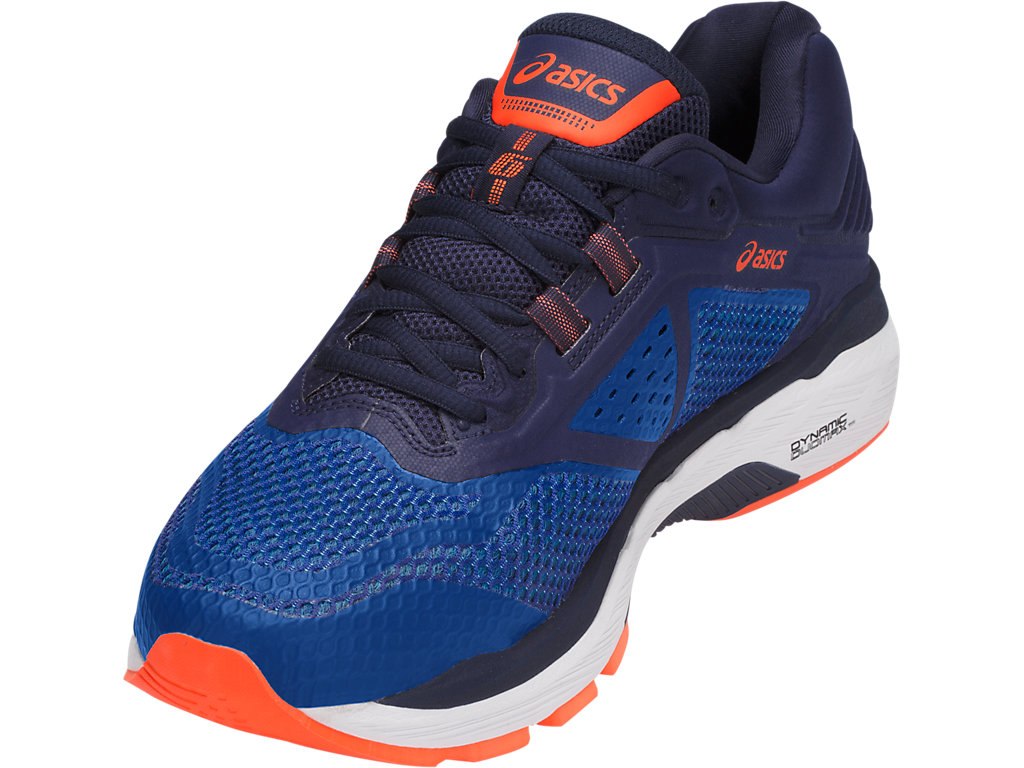 Asics Gt-2000 6 Running Shoes For Men Royal/Indigo Blue/Orange 418GQRWN