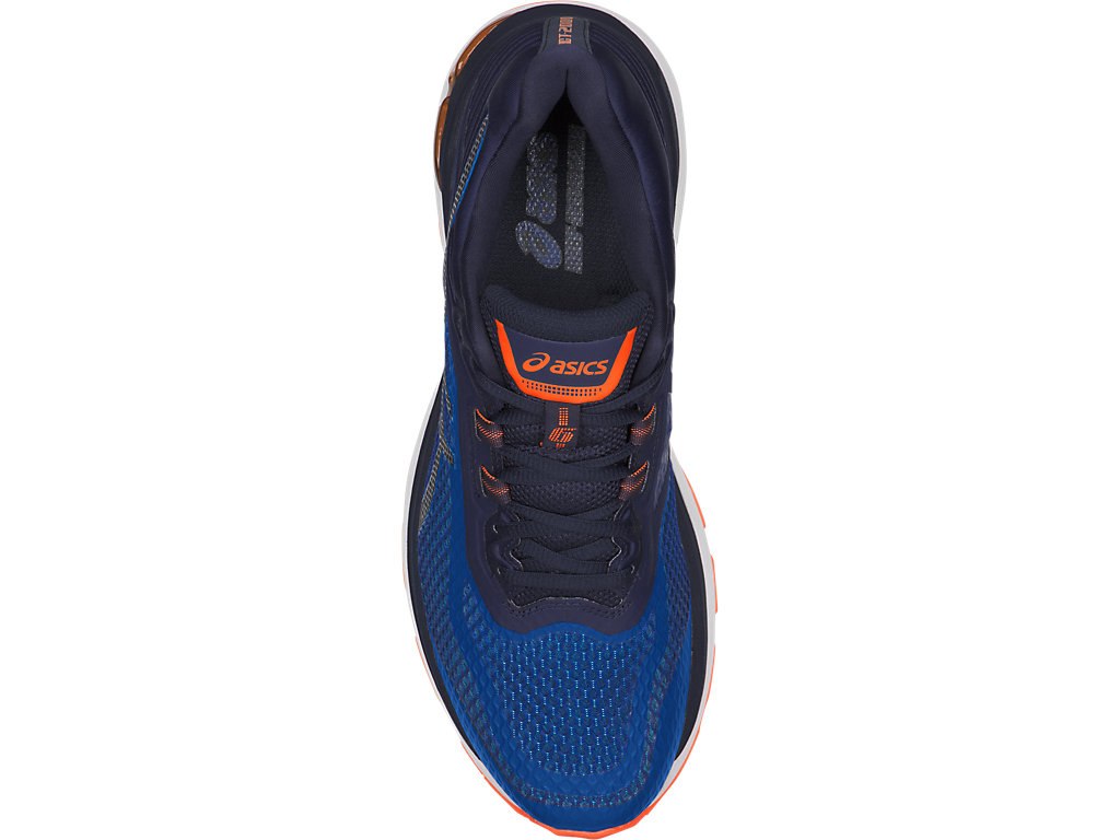 Asics Gt-2000 6 Running Shoes For Men Royal/Indigo Blue/Orange 418GQRWN