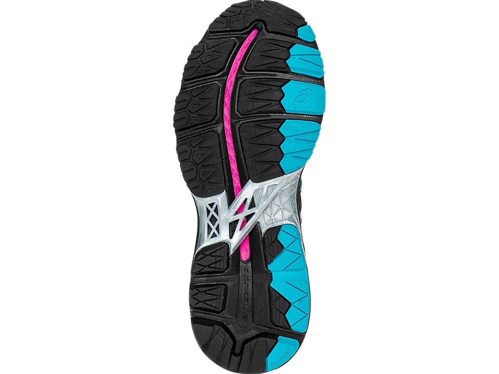 Asics Gel-Kayano 23 Running Shoes For Women Black/Silver/Pink 420OVGTR