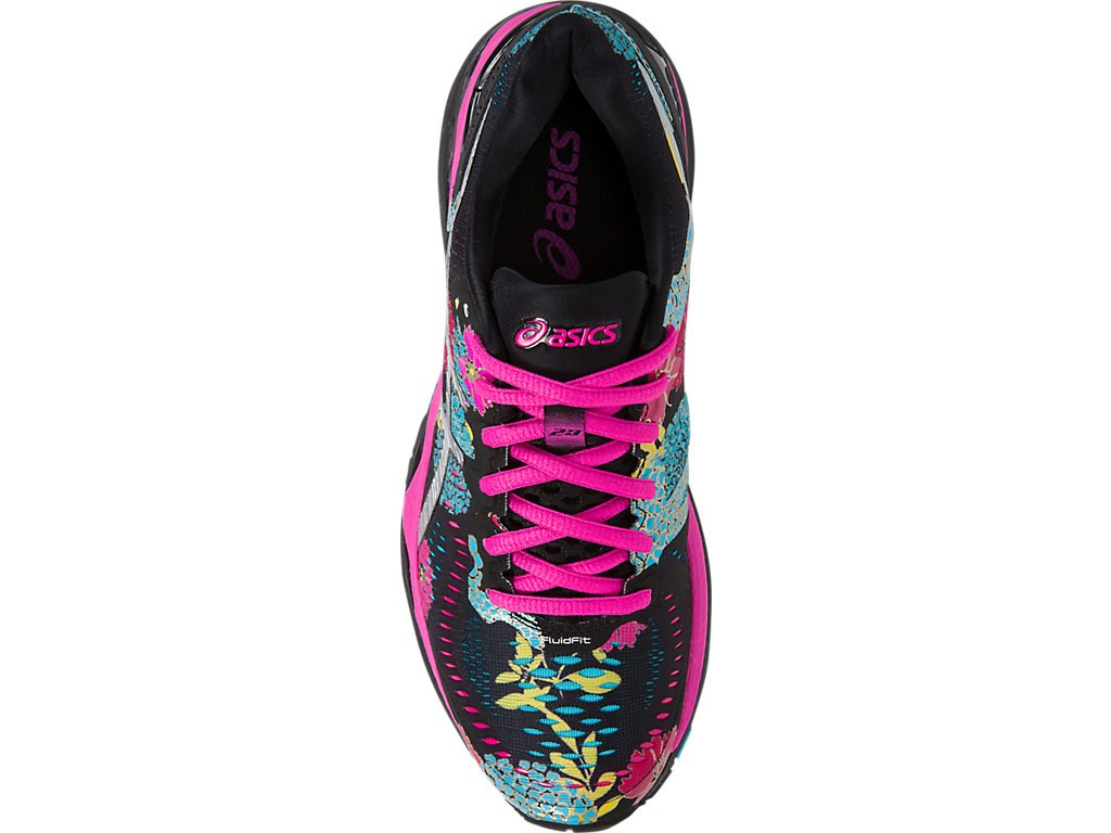 Asics Gel-Kayano 23 Running Shoes For Women Black/Silver/Pink 420OVGTR