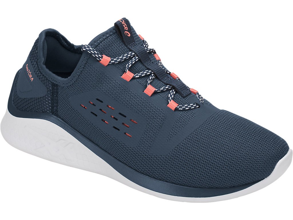 Asics Fuzetora Running Shoes For Women Dark Blue/Dark Blue/Pink 421WBXHZ