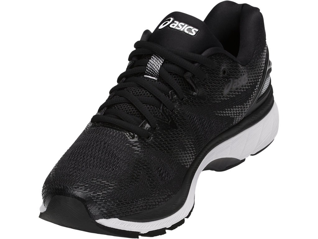 Asics Gel-Nimbus 20 Running Shoes For Men Black/White/Dark Grey 421YLHEZ