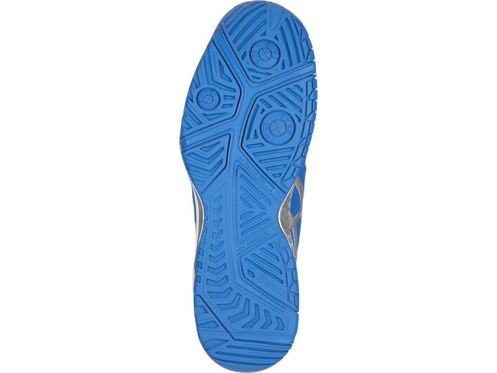 Asics Gel-Resolution 7 Tennis Shoes For Men Blue/Silver/White 430OLBZW