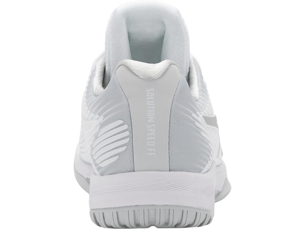 Asics Solution Speed Ff Tennis Shoes For Men White/Silver 433UFFVN