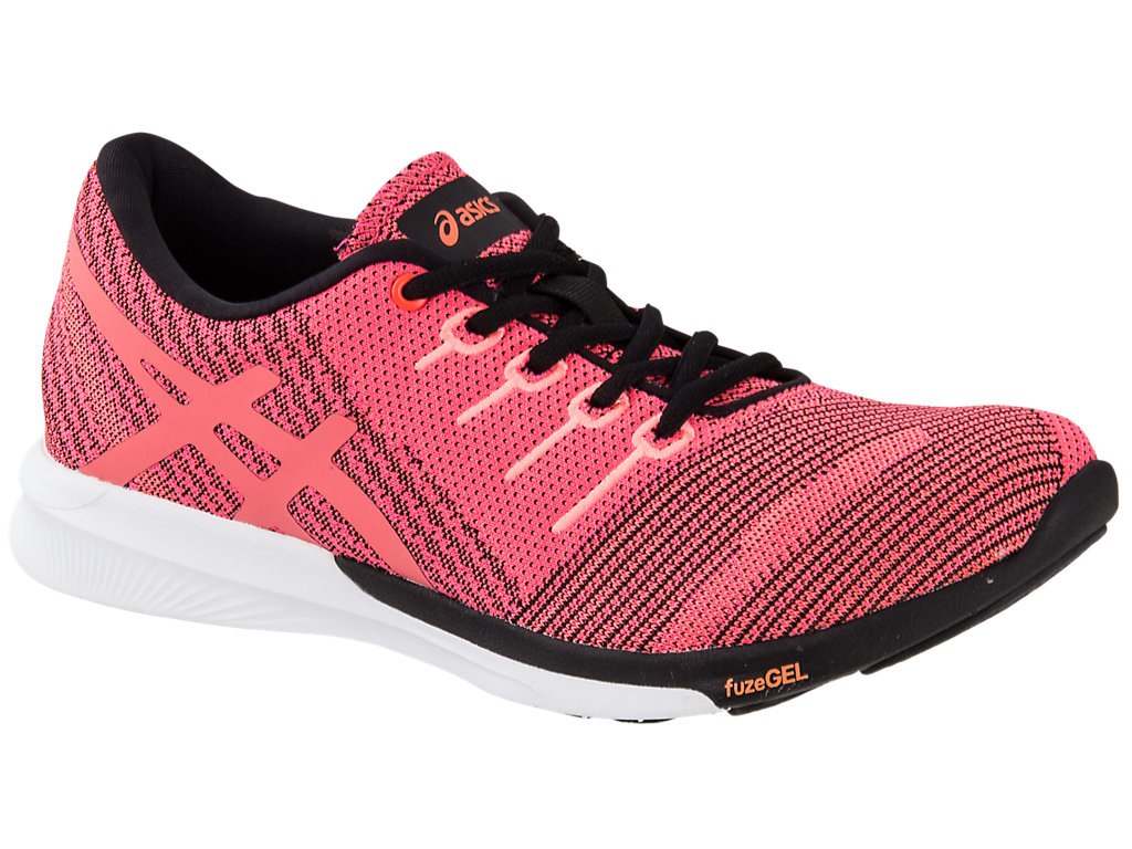 Asics Fuzex Running Shoes For Women Pink/Coral/Black 439PNKDJ
