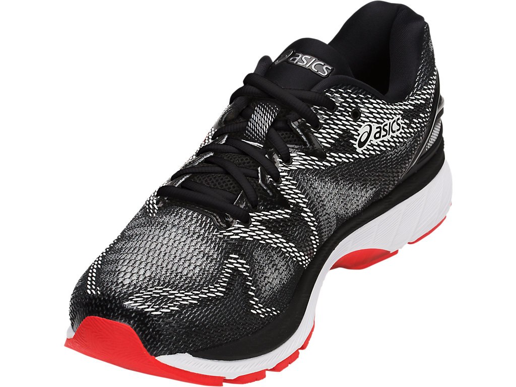Asics Gel-Nimbus 20 Running Shoes For Men Black/Red 439WFHDQ