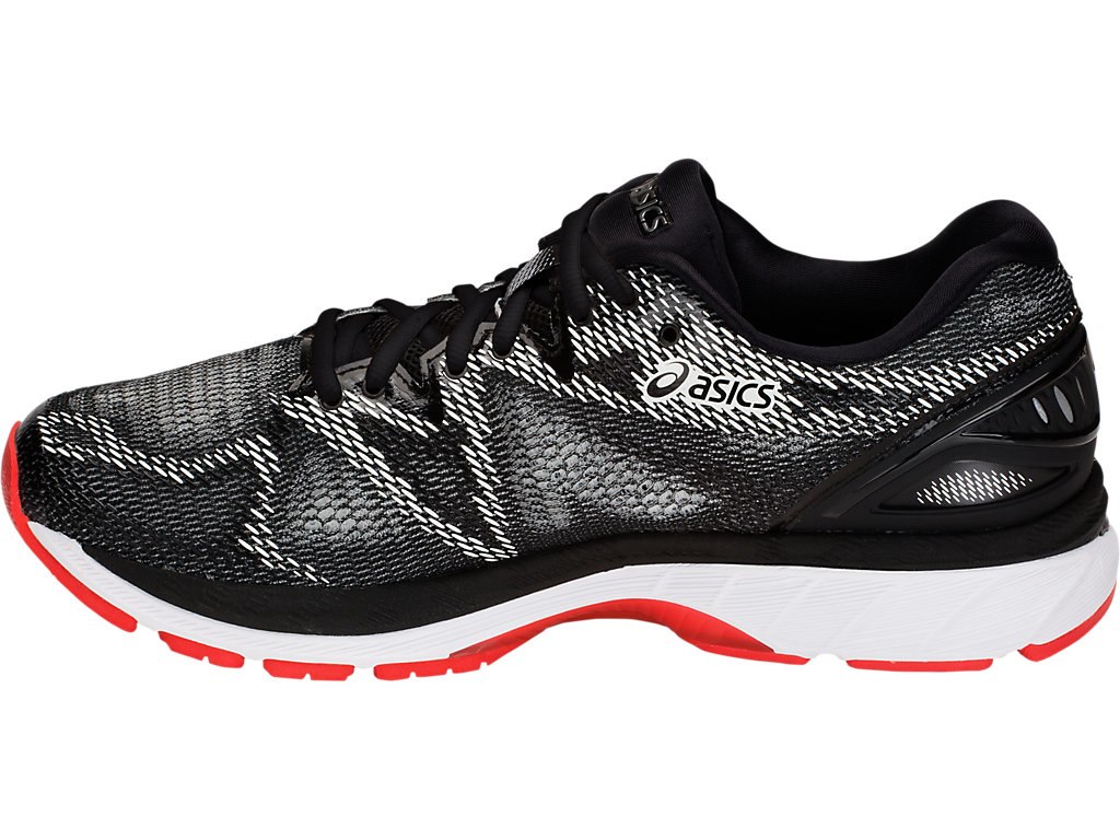 Asics Gel-Nimbus 20 Running Shoes For Men Black/Red 439WFHDQ