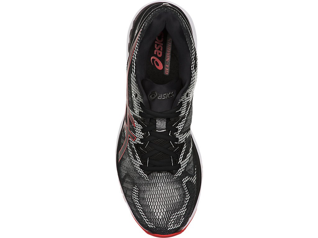 Asics Gel-Nimbus 20 Running Shoes For Men Black/Red 439WFHDQ
