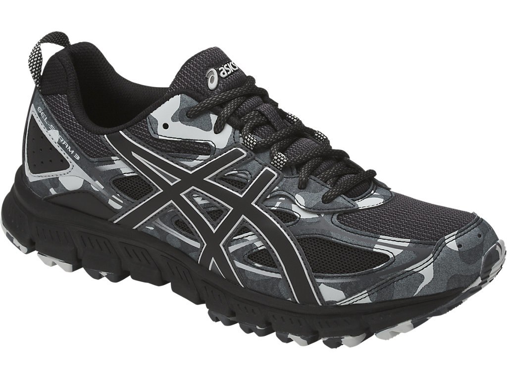 Asics Gel-Scram Running Shoes For Men Black/Grey 450MYYBC