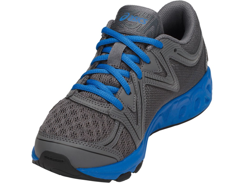 Asics Noosa Running Shoes For Kids Dark Grey/Blue/Black 453NJRLW