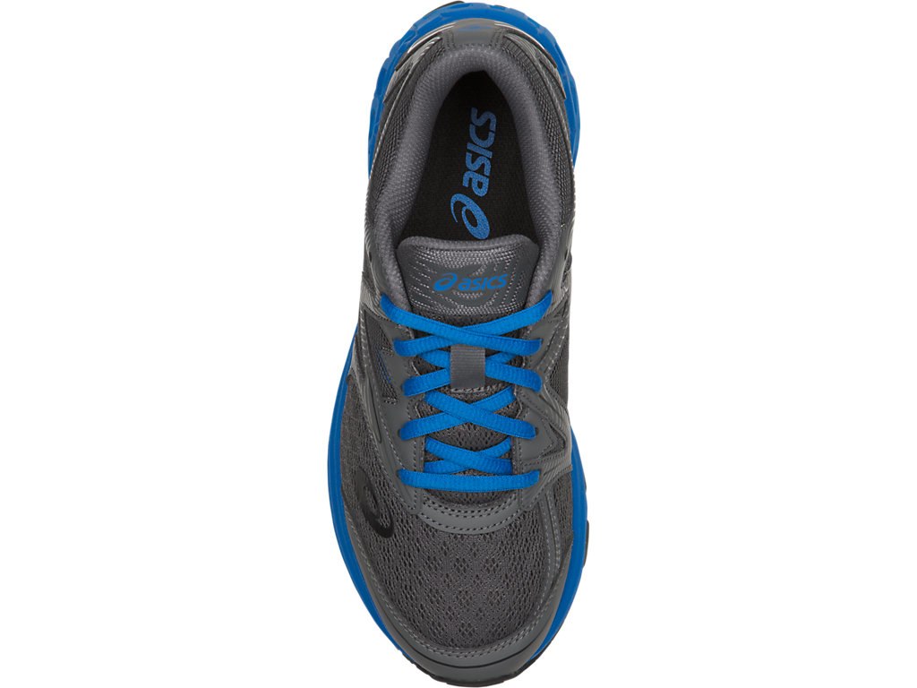 Asics Noosa Running Shoes For Kids Dark Grey/Blue/Black 453NJRLW