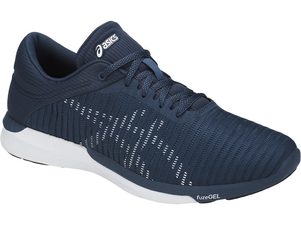 Asics Fuzex Rush Running Shoes For Men Dark Blue/White/Blue 460JUDVQ
