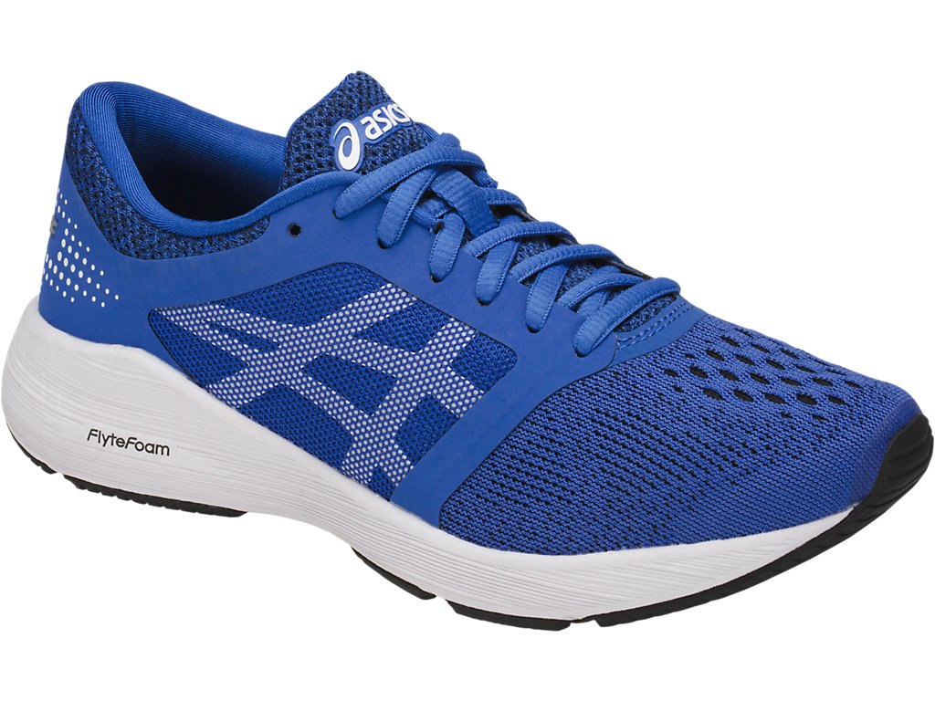 Asics Roadhawk Ff Running Shoes For Kids Blue/White/Black 464ILNEY