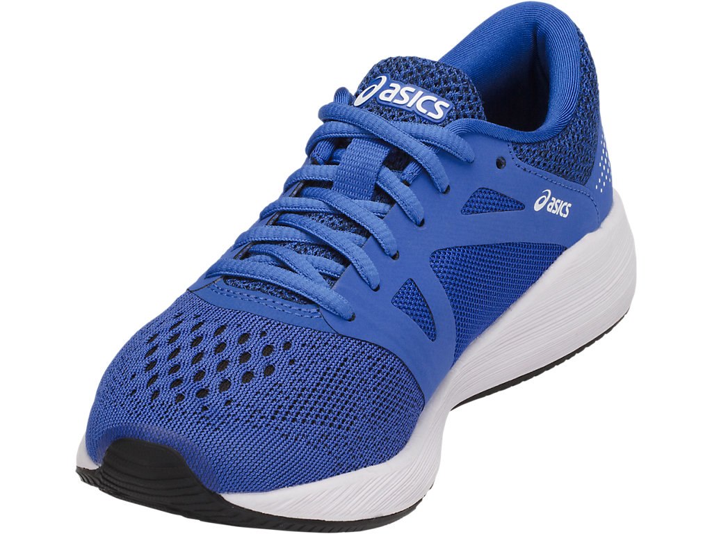 Asics Roadhawk Ff Running Shoes For Kids Blue/White/Black 464ILNEY