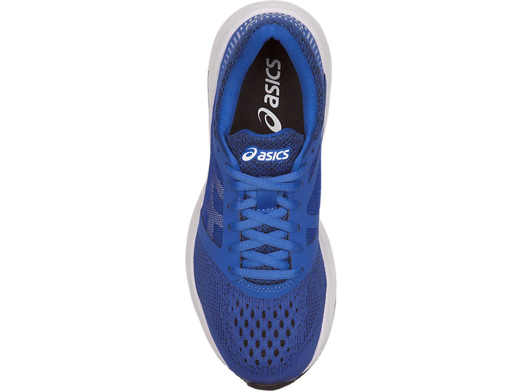 Asics Roadhawk Ff Running Shoes For Kids Blue/White/Black 464ILNEY