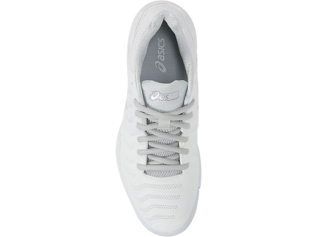 Asics Gel-Resolution 7 Tennis Shoes For Women White/Silver 466YPSVY
