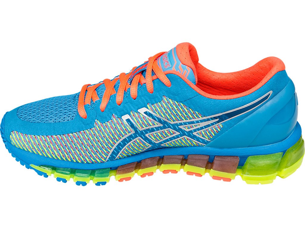 Asics Gel-Quantum 360 Running Shoes For Women Light Turquoise/White/Coral 470ITEIS
