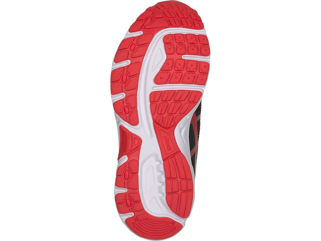 Asics Pre-Contend 4 Ps Running Shoes For Kids Black/Red/Orange 471YZNHK