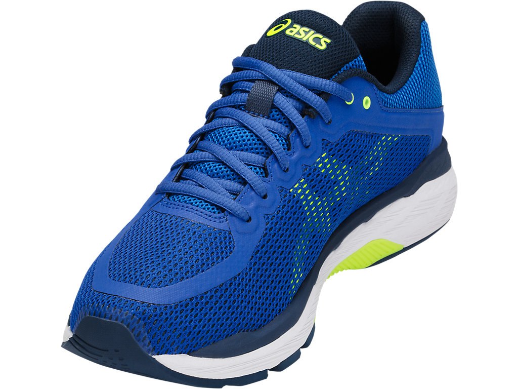 Asics Gel-Pursue Running Shoes For Men Blue/Dark Blue/Yellow 477EOBFR