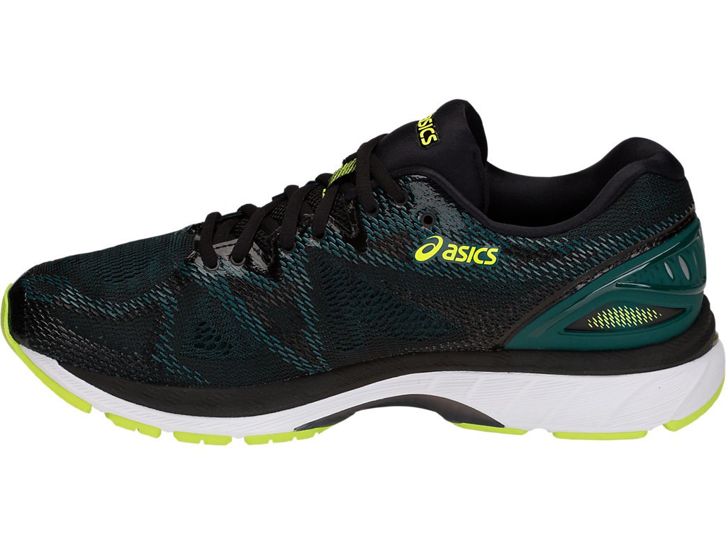 Asics Gel-Nimbus 20 Running Shoes For Men Black/Light Green 478GRXCD