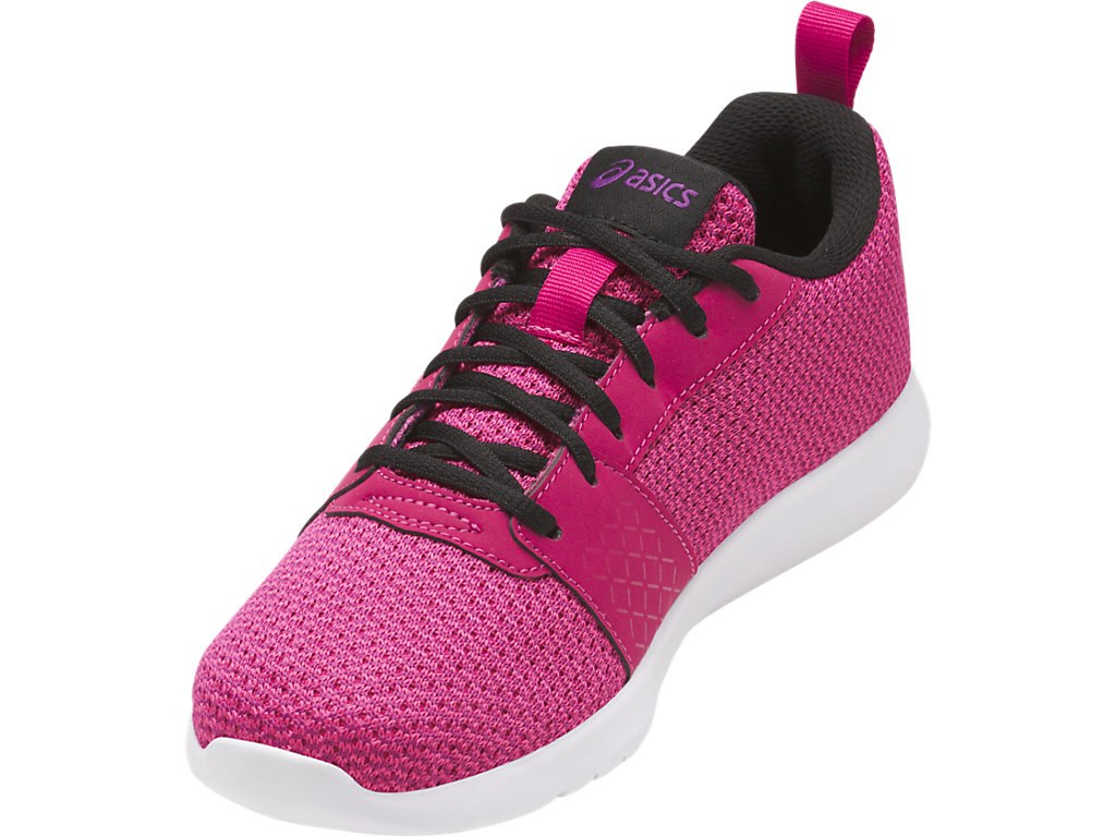 Asics Kanmei Running Shoes For Kids Pink/Black 489FIGHR