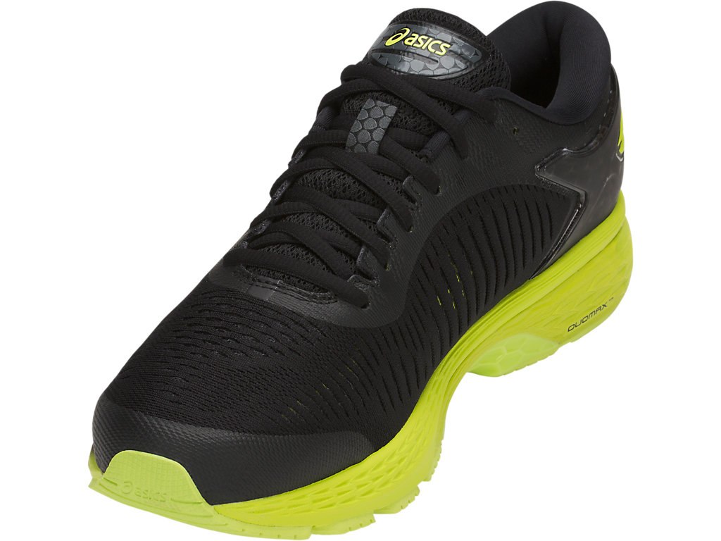Asics Gel-Kayano 25 Running Shoes For Men Black/Light Green 492OCKVV