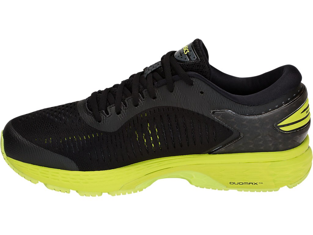 Asics Gel-Kayano 25 Running Shoes For Men Black/Light Green 492OCKVV