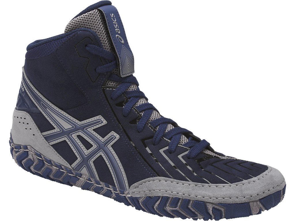 Asics Aggressor 3 Shoes For Men Indigo Blue/Indigo Blue/Grey 493DDJUP